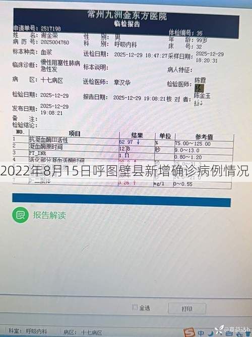 2022年8月15日呼图壁县新增确诊病例情况