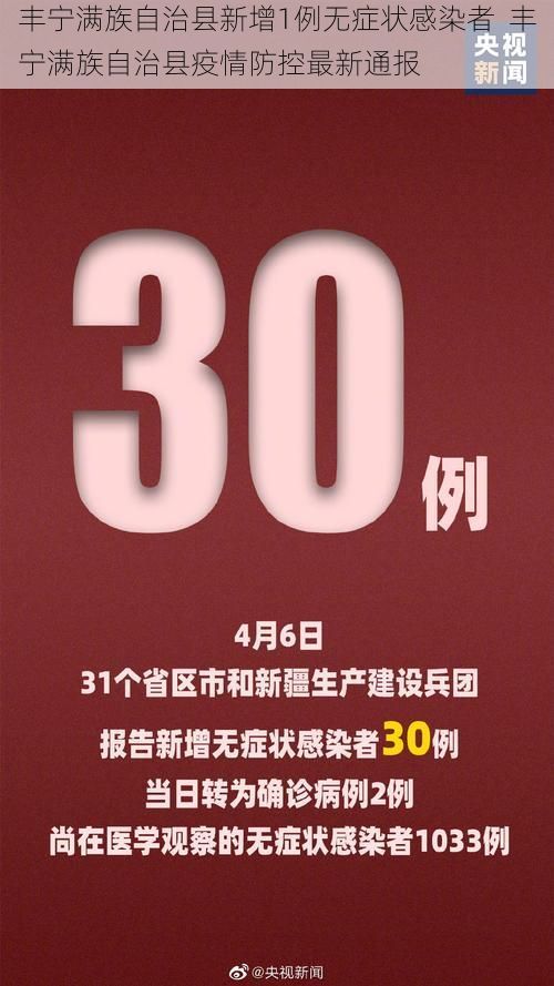 丰宁满族自治县新增1例无症状感染者 丰宁满族自治县疫情防控最新通报