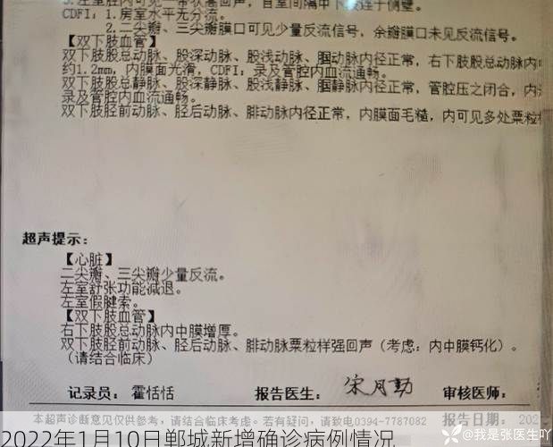 2022年1月10日郸城新增确诊病例情况