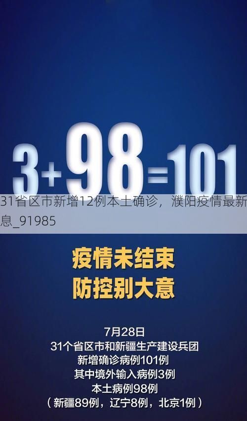 31省区市新增12例本土确诊，濮阳疫情最新消息_91985