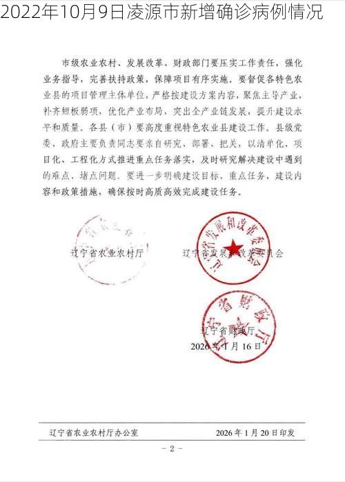 2022年10月9日凌源市新增确诊病例情况