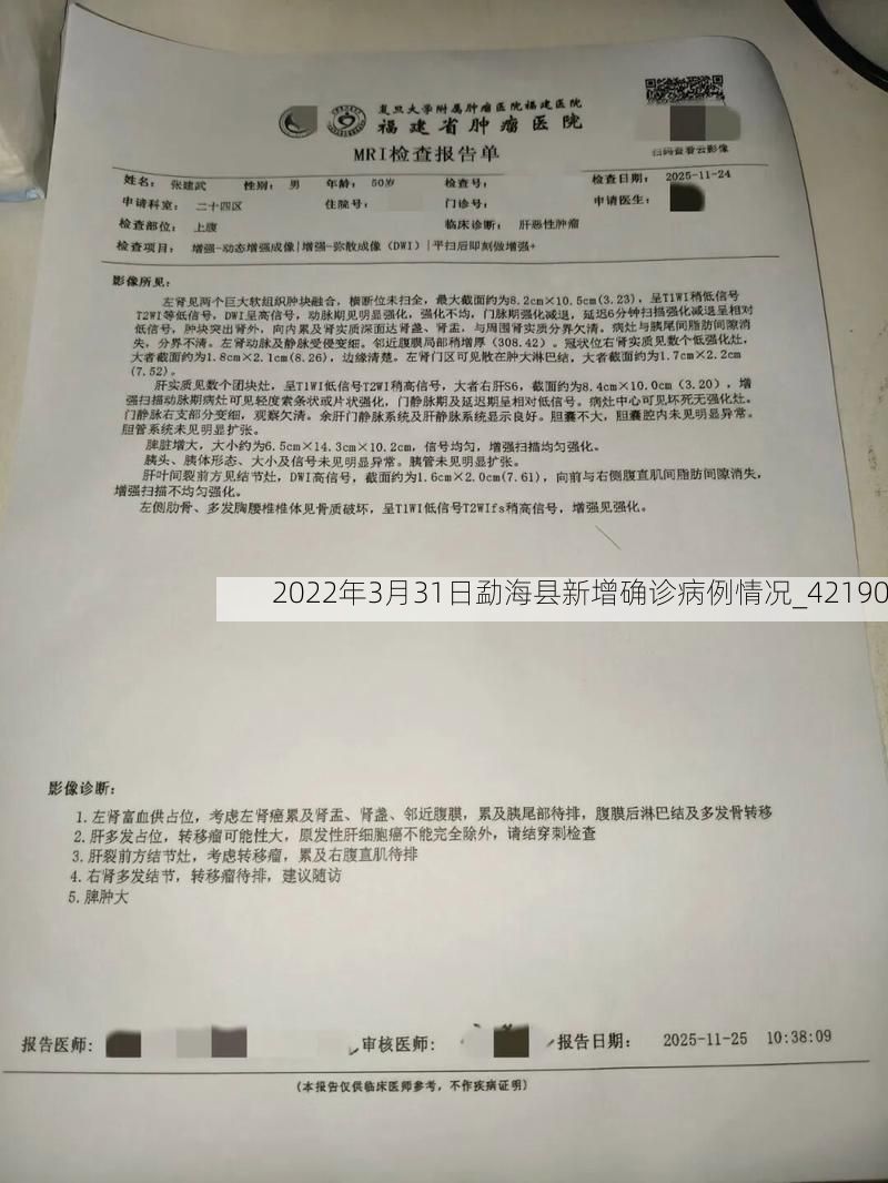 2022年3月31日勐海县新增确诊病例情况_42190