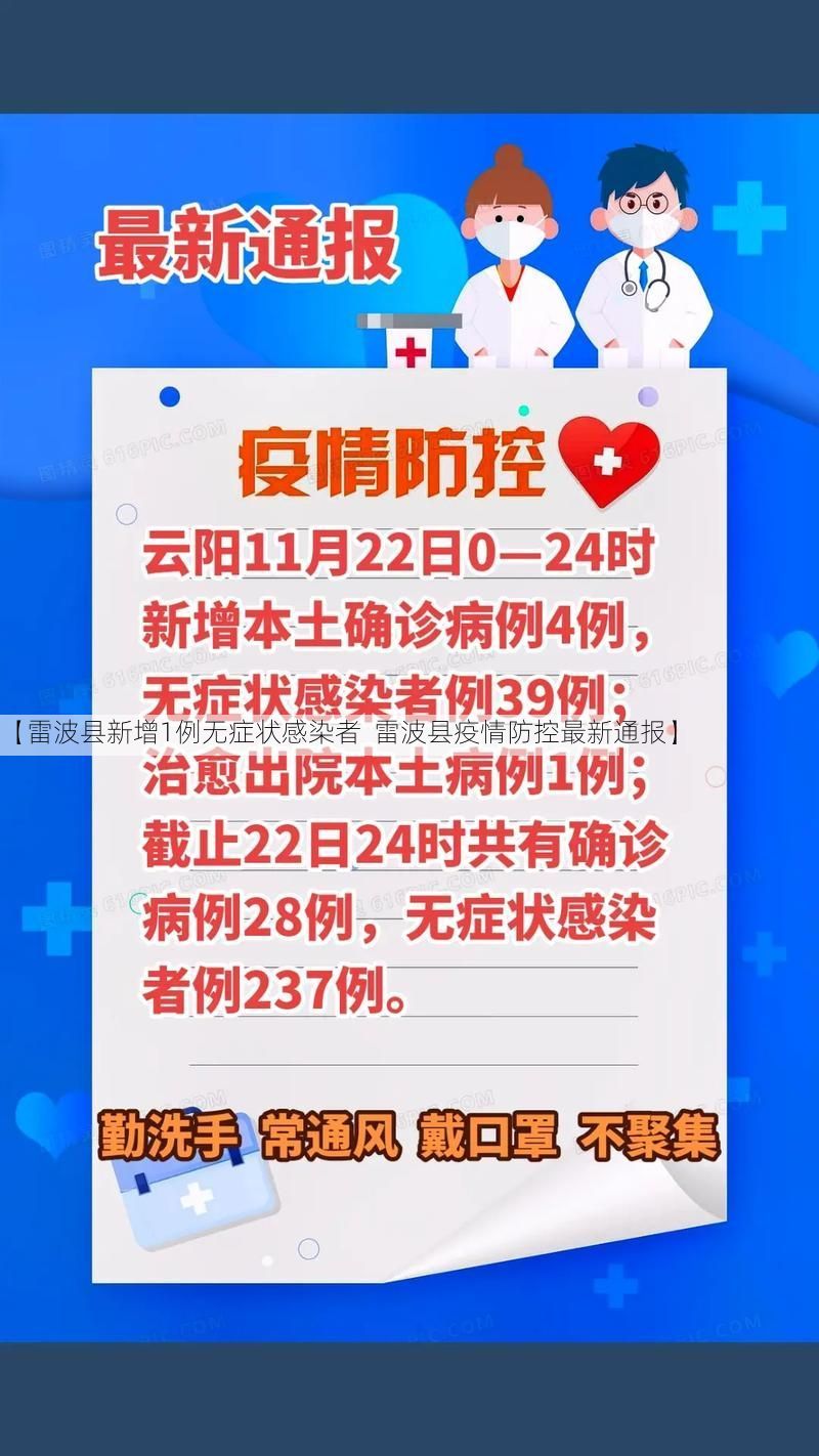 【雷波县新增1例无症状感染者  雷波县疫情防控最新通报】