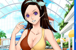 泳装动漫女孩