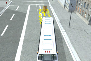 3d美国巴士停车