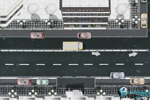 冬季校车停车