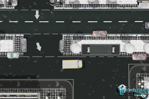 冬季校车停车